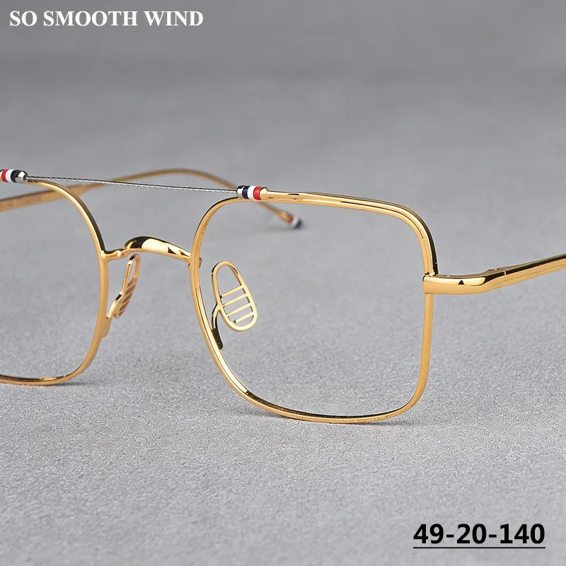 

Fashion Brand Men Square Glasses Frame TBX909 Women Pilot Design Eyeglasses Double Beam Quality Spectacles Korea Style Eyewear