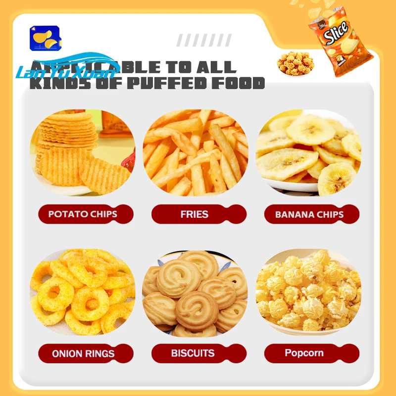 Automatic Snack Potato Chips Popcorn Banana Chips French Fries Sachet Weighing Packing Packaging Machine