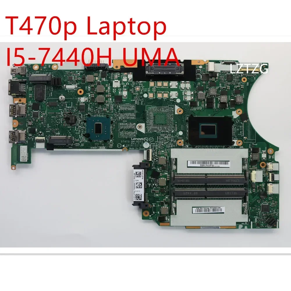 

Материнская плата для ноутбука Lenovo ThinkPad T470p, материнская плата I5-7440H UMA 01YR871 01HW875