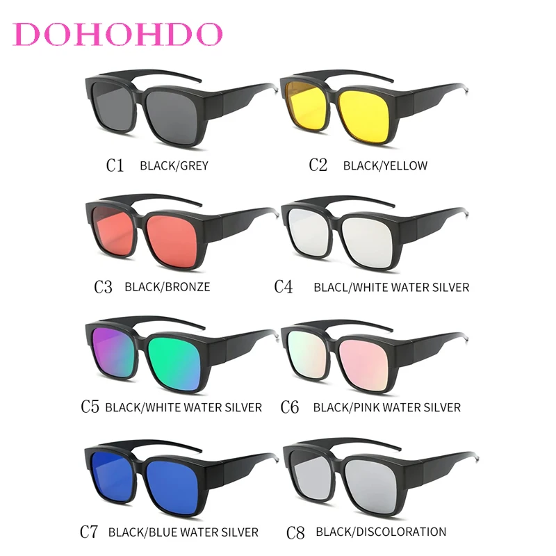 Photochromic Lenses Night Vision Polarized Sunglasses Set Men Women Sports Fishing Driving Anti-Glare Cycling Goggles UV400 Очки