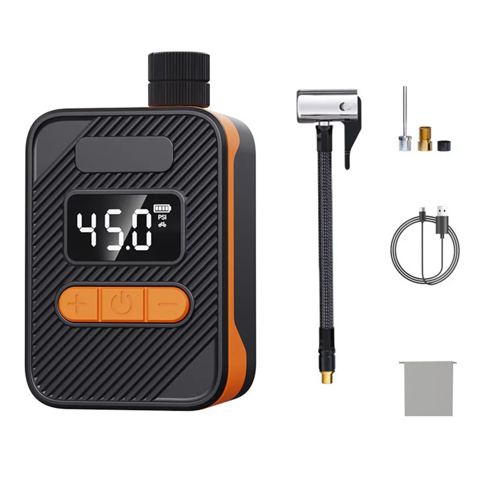 

Motorcycle 150PSI Portable Pocket Bike Electric Air Pump Presta Valve Road Fast Rechargeable Compressor Tire Inflator
