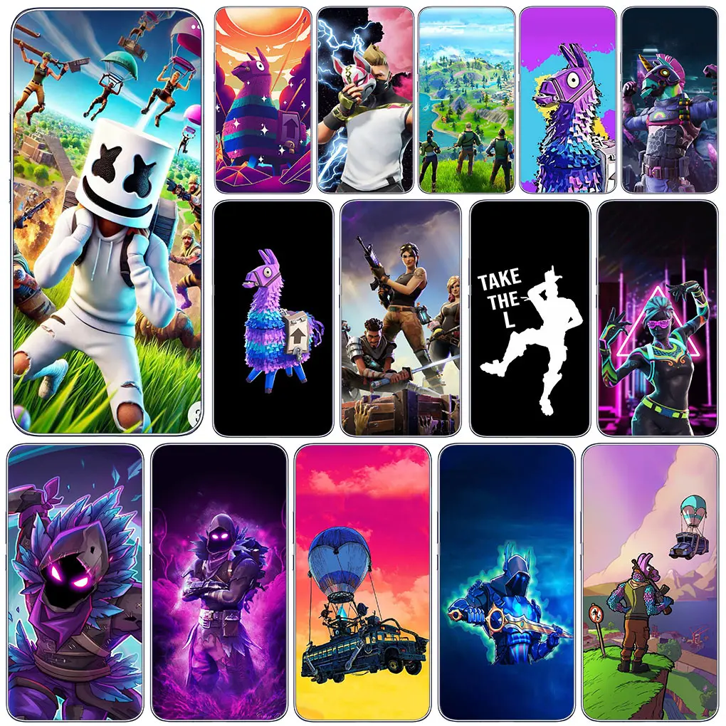 Чехол для телефона с плакатом F-Fortnites-Wallpaper для Samsung Galaxy A04 A14 A23 A34 A54 M23 M33 M52 M53 M30S M31 M51 M21