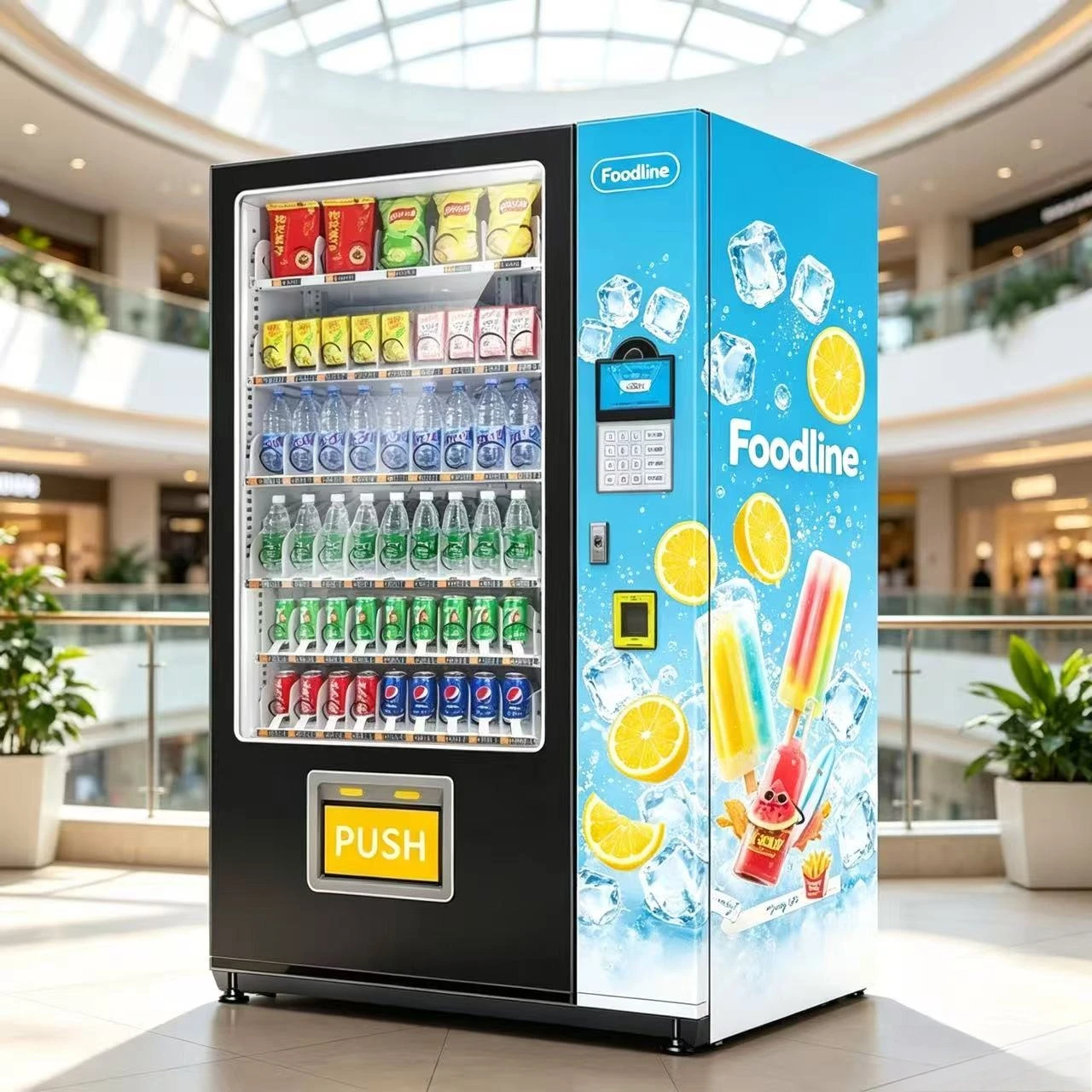 Vending Machine Qr Code - ماكينة بيع ذاتية الخدمة مخصصة للأطعمة
