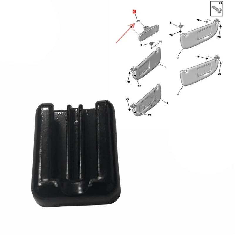 

Основание внутреннего зеркала заднего вида автомобиля 815542 для 206 207 307 407 Citroen C2 C6 Picasso ZX AX, запасные части для автомобиля