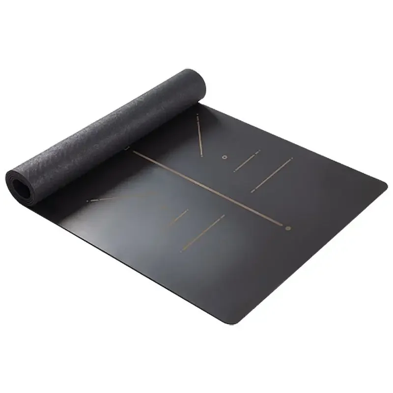 

Eco-Friendly PU Rubber Yoga Mat Thick 4-6mm Gym Mat With Anti-Slip Feature Custom Logo Nature Rubber Material Gym Use