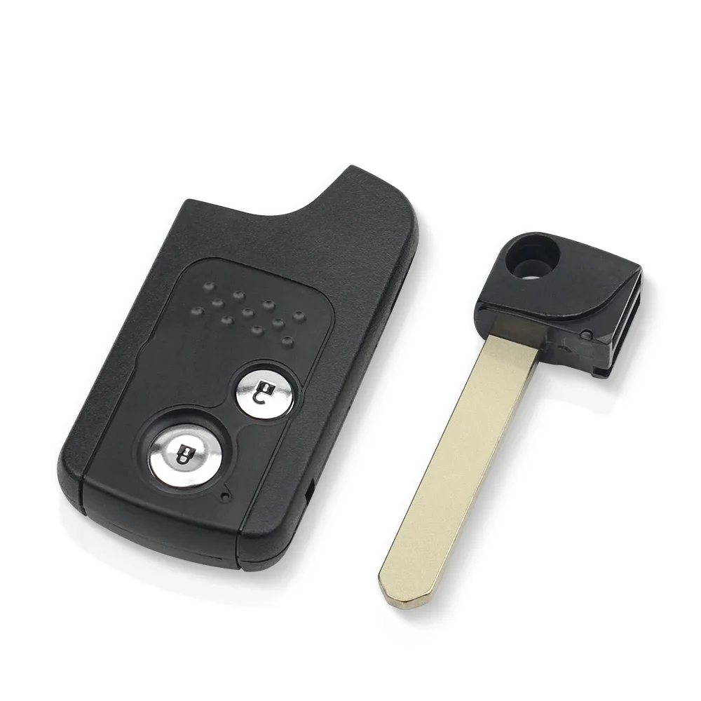 KEYYOU For Honda CRV Accord Civic Odyssey Intelligent Smart Car Key Shell Case 2 Buttons Remote Key Fob