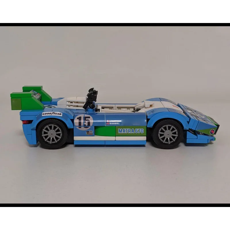 

MOC-207885 Classic MS670 Sports Racing Car Building Block Model 250 Parts MOC Creative Boy Children's Birthday Toy Gift