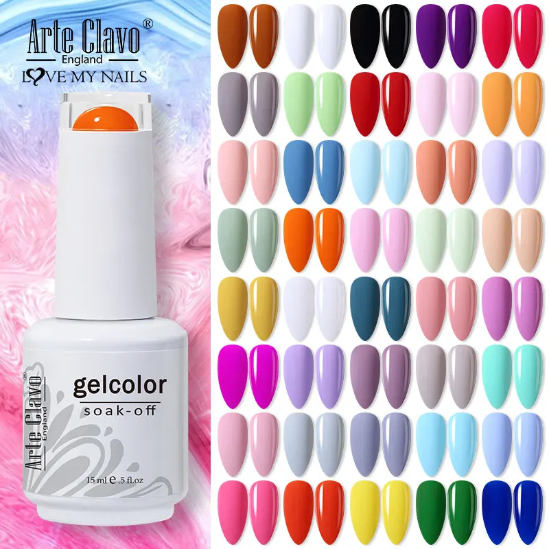 

Arte Clavo Gel Polish Nail Supplies For Professionals Nail Art Semi Permanent Gel Nail Polish Top Base Coat Nails Accesorios