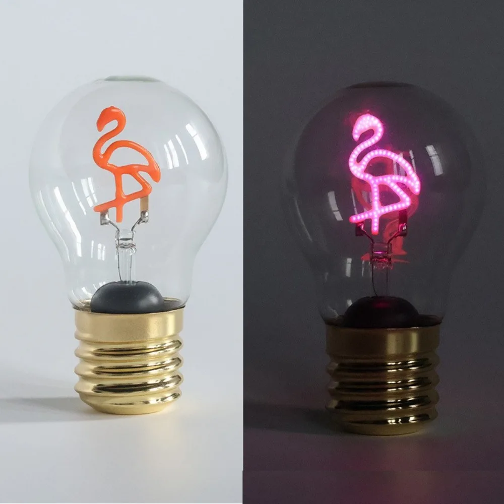 

Fun Art Pattern LED Filament Bulb E40 Soft Lights Rechargeable Light Bulb Ornaments 3 Modes Decorative Desk Lamp
