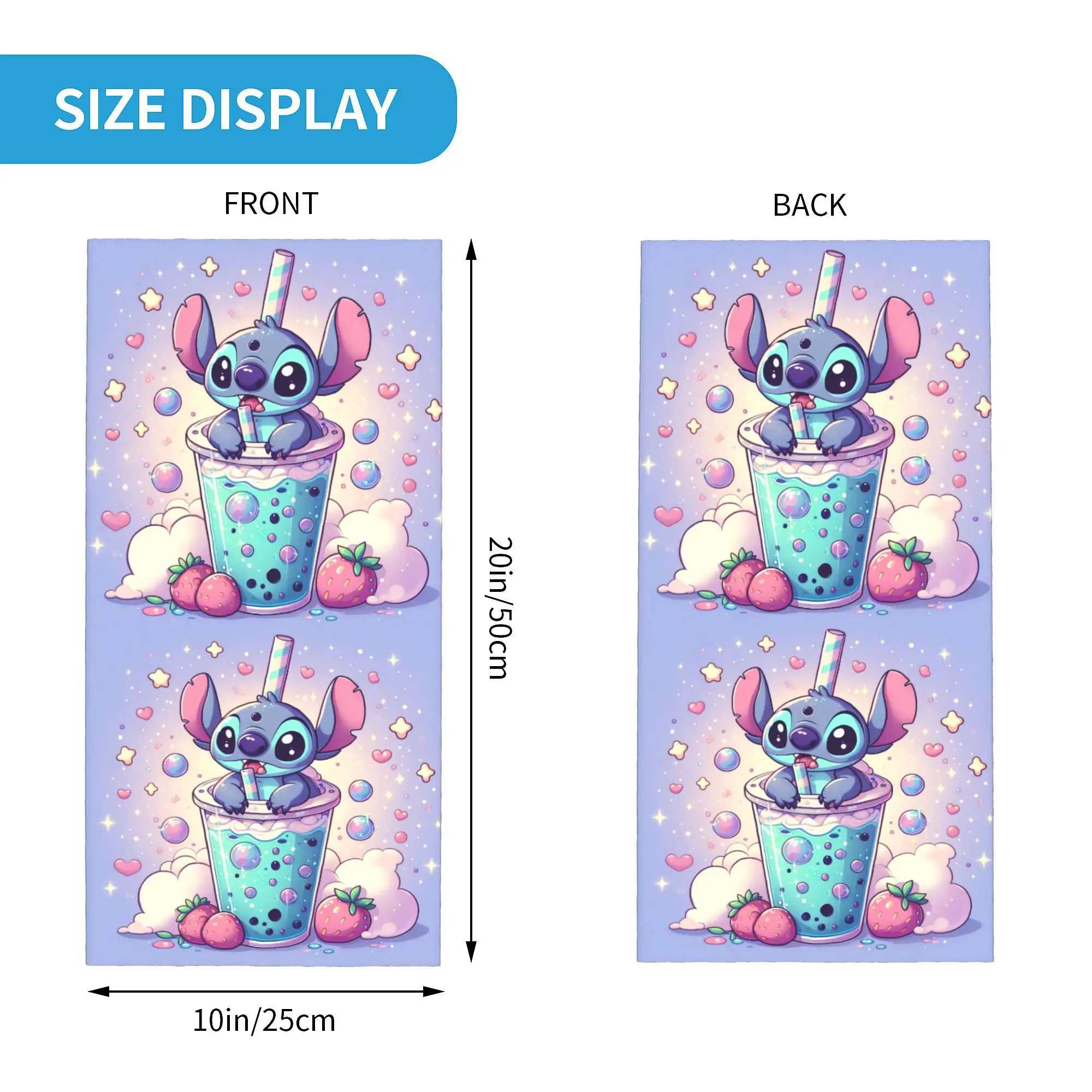 Custom Stitch Cartoon Anime Bandana Neck Gaiter Windproof Face Scarf Cover Women Men  Headwear Tube Balaclava