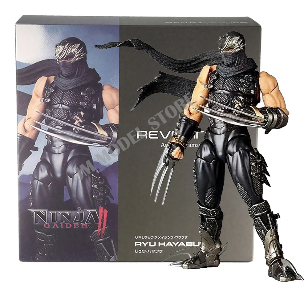 

17CM Revoltech Ninja Gaiden RYU HAYABUSA PVC Action Figure Kaiyodo Amazing Yamaguchi Razor’s Edge Figurine Collection Model Toys