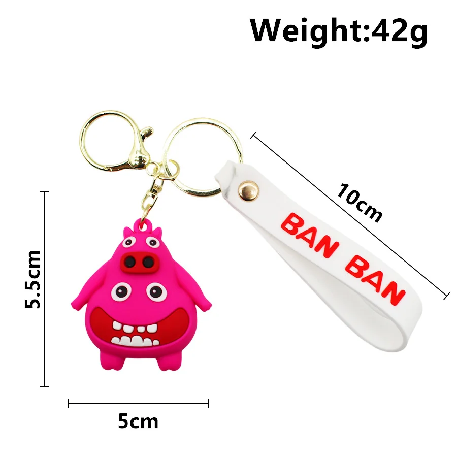 Porte-clés en caoutchouc souple Garten of Banban, poupées mignonnes, breloque pour sac de couple, porte-clés de voiture créatif, jouets figurines, cadeau pour un ami, nouveau, 2023