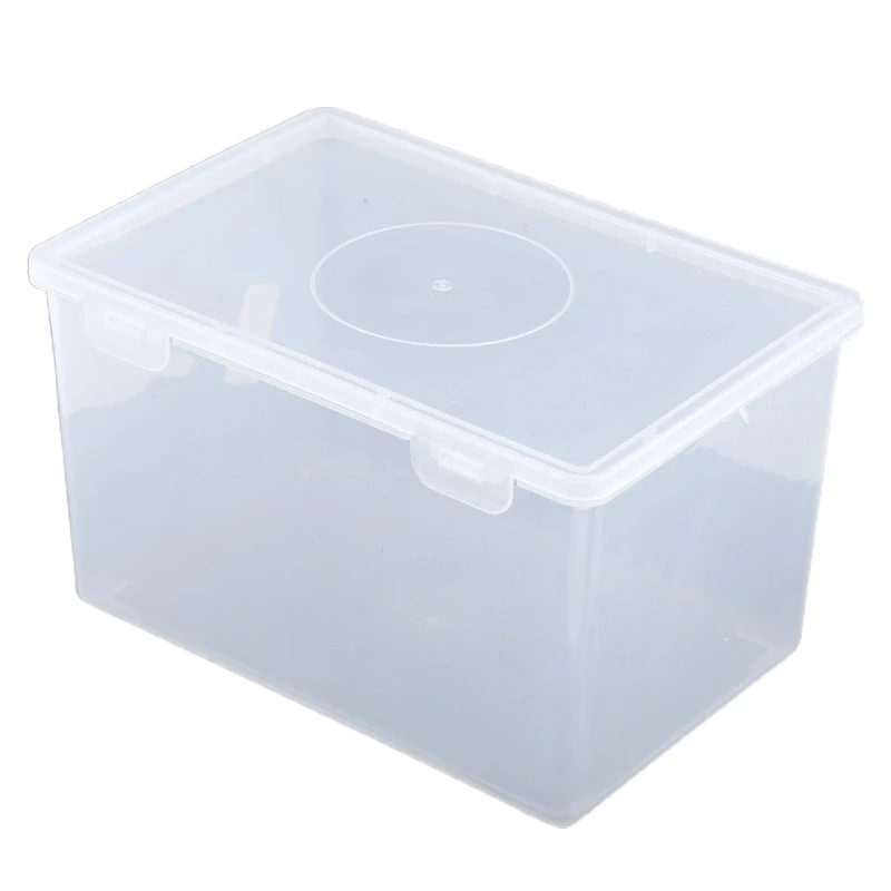 NICEFurniture Mask Storage Box Plastic Transparent Storage Container Keep Tidy Organizer for Home Bedroom Dormitory Office Use