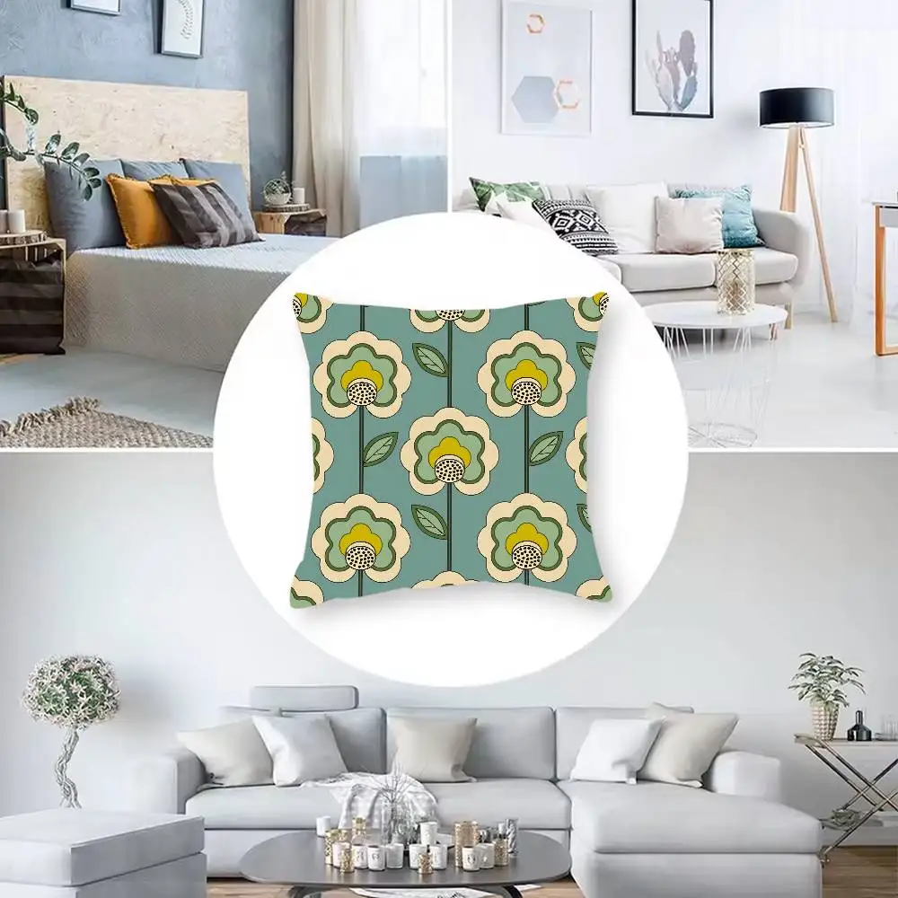 O-Orla K-Kiely Pillow Case Anti-dustmite Invisible Zipper Sofa Bed