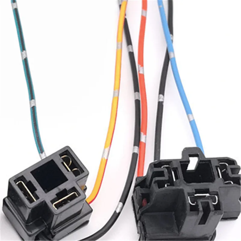 

2Pcs Car Headlight Lamp Bulb Socket Wiring Harness Connector Plug Adapter for H1 H7 H4 Bulbs Headlight Connection Plugs