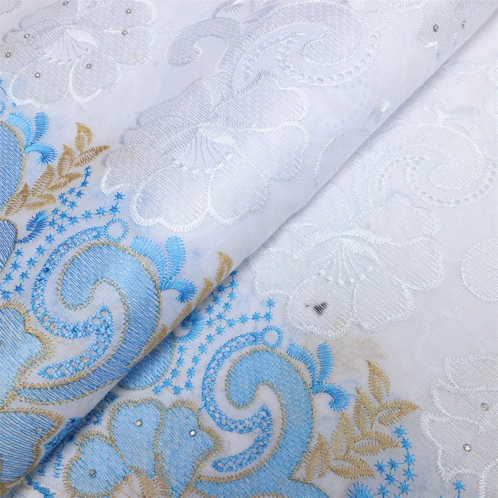 Swiss Voile Lace In Switzerland Nigerian African Lace Fabrics 2024 High Quality Lace Tissu Dentelle Cotton Lace Dubai Fabric Sew