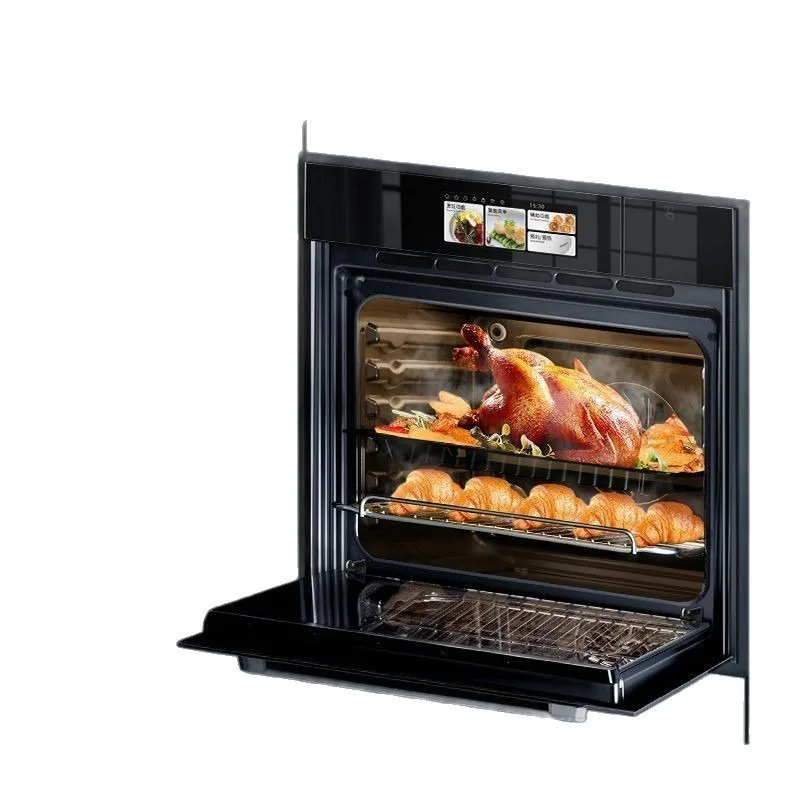 

Machine embedded steam oven enamel cavity air fried household
