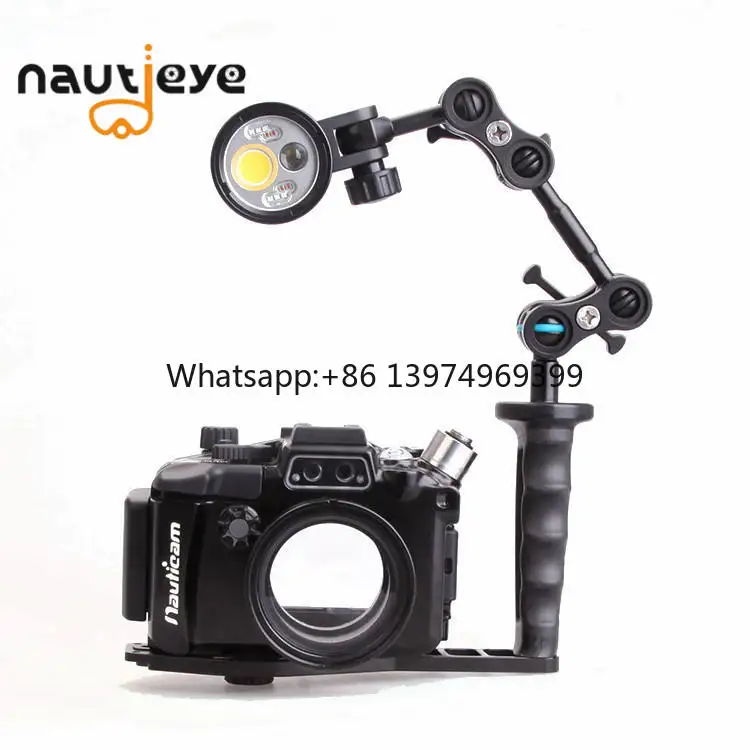 Factory Customized LED Video Light Cob Dive Camera Flashlight With Snoot