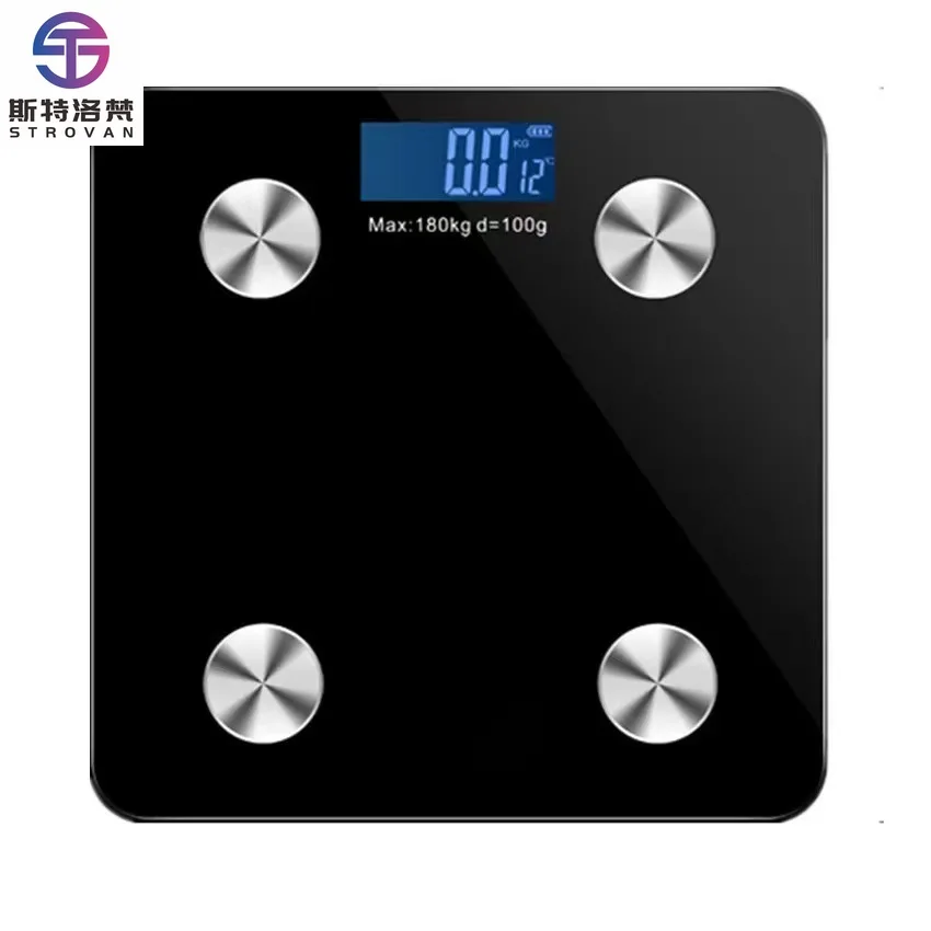 

STLF WJW High Precision 0.05 kg Digital Body Fat Scale Blue Tooth Bathroom Glass Scale App BMI Measuring 180kg 26cm Analysis