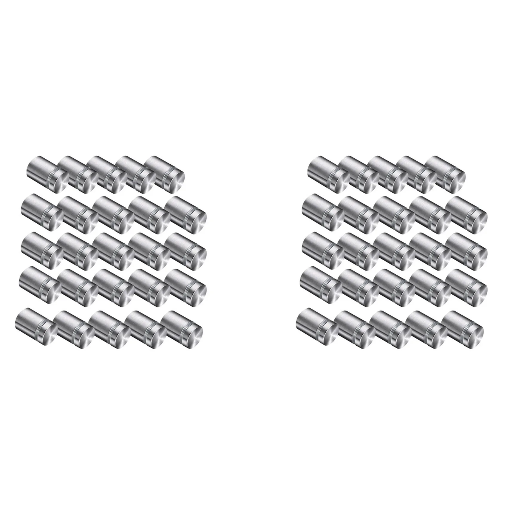 สกรูยึดกระจกอะคริลิคแบบตั้ง ABFY-50 แพ็ค สำหรับงานศิลปะบนกระจกและป้ายแสดงผล (3/4 x 1 นิ้ว)