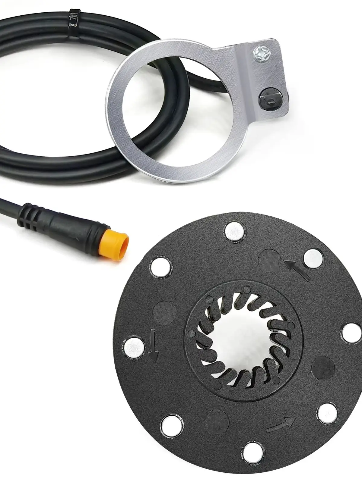 AliExpress NONE KT BZ-4 Power Sensor 8 Magnet Electric Bicycle PAS Waterproof/SM Plug, Suitable for Electric Bicycle Modification Kits