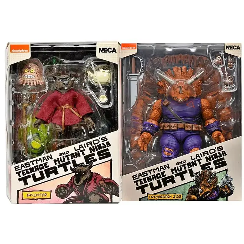 Teenage Mutant Ninja Turtle Figuras NECA TMNT Splinter Ultimate Zog Action Figure Toys Collection Model Halloween Gift Original