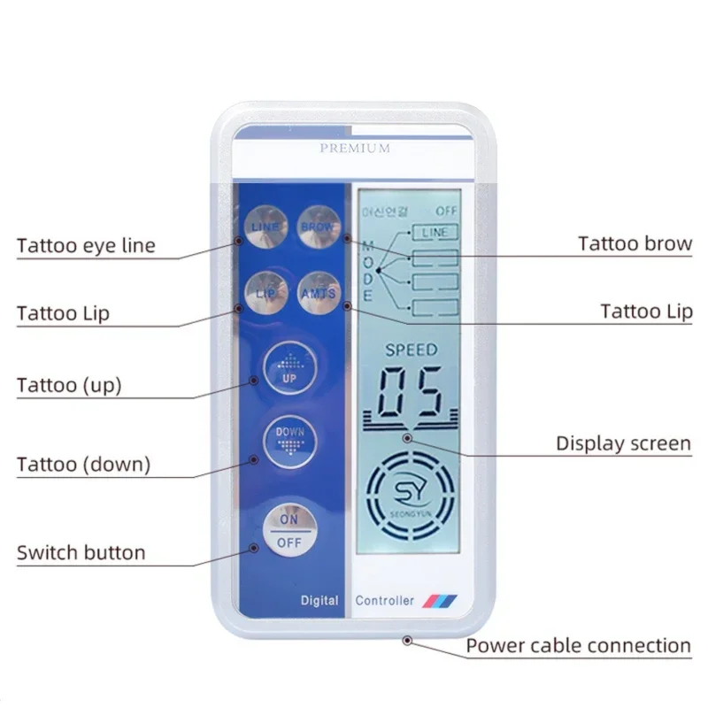 Digital Permanent Makeup Machine Kit with Cartridge Needle Microblading Pen Eyebrow Tattoo Machine