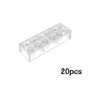 DIY積木透明高磚 1x2 1x6 2x2 2x4 附孔底磚配件,相容於3003 3005 2622 2357 2456 10 最佳銷售 透明樂高 - №2