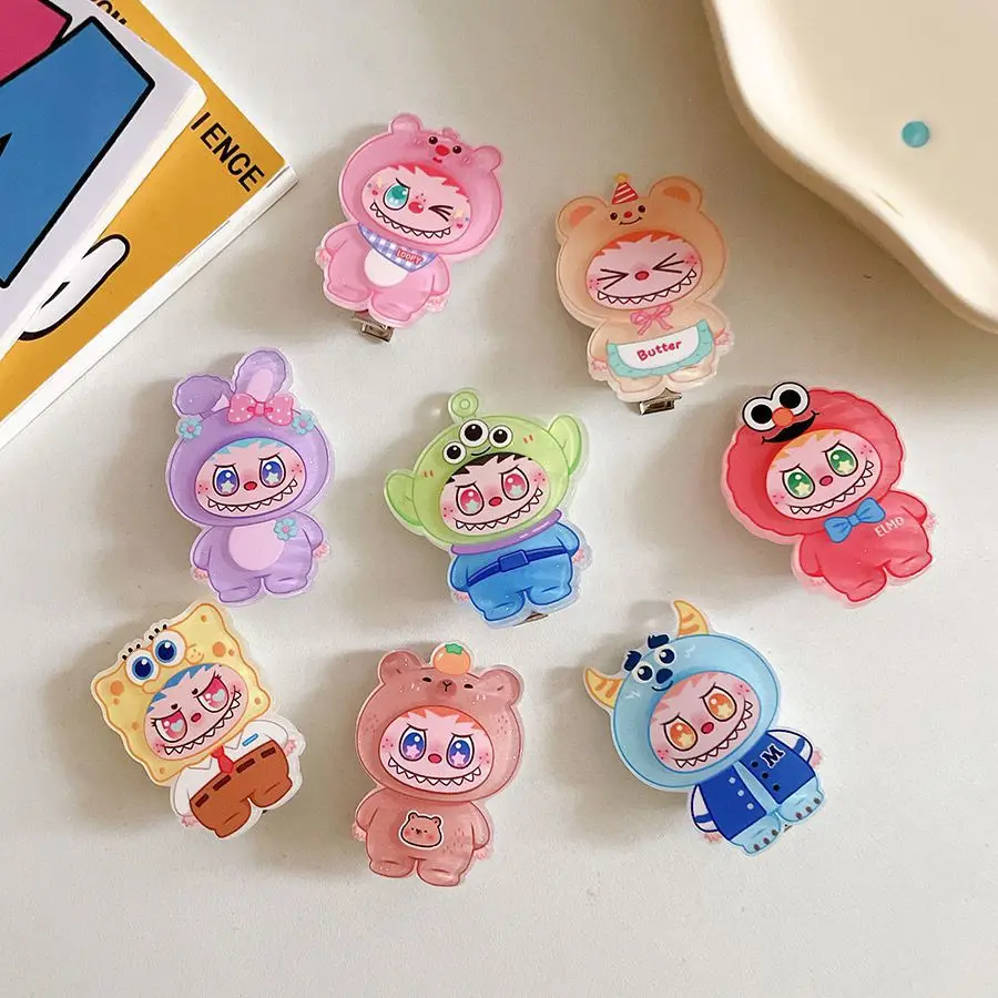 

8Pcs/Set New Cartoon Hairpin Cute Girl's Heart Side Bangs Clip Duckbill Clip Cartoon Women's Hair Accessori