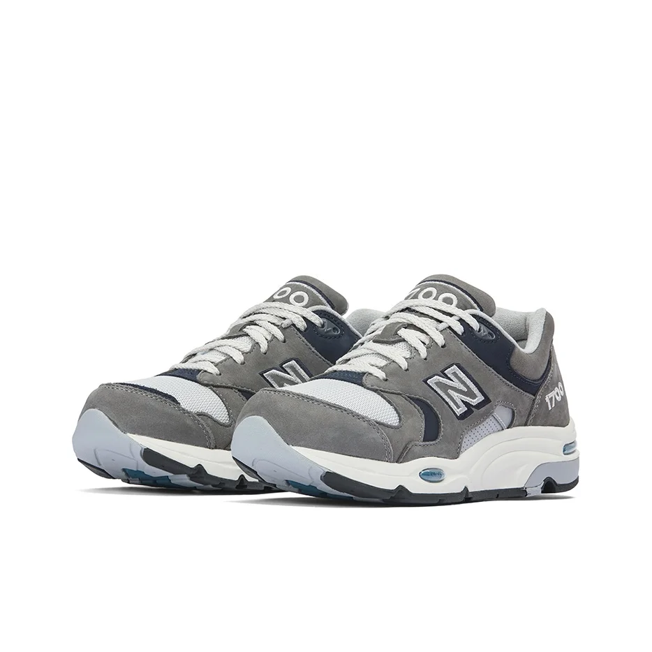 New Balance NB 1700 - حذاء كاجوال مريح ومتين ومنخفض القطع للرجال والنساء - رمادي