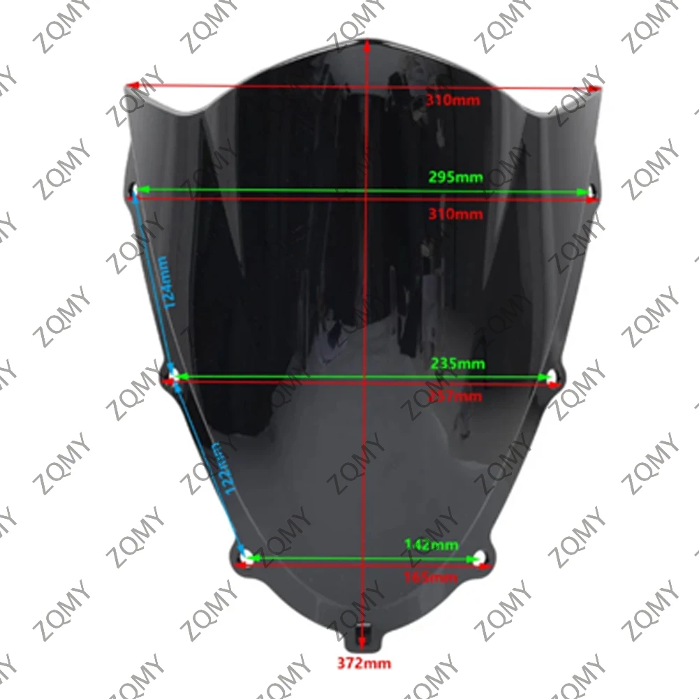 Motorcycle Windscreen Windshield Double Bubble Wind Deflector For Suzuki GSXR 125 150 2018 2019 2020 2021 2022 image 3