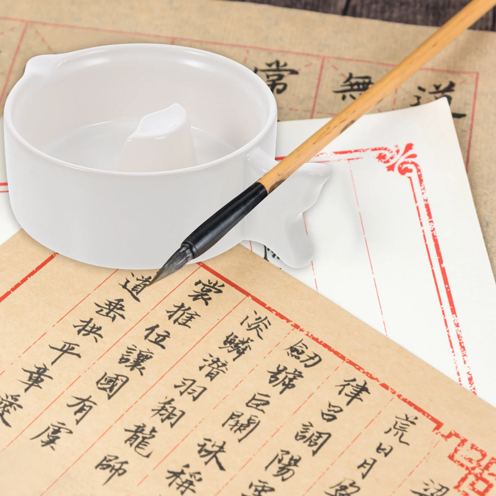 

Durable Ink Practical Drawing Inkstone Traditional Inkslab White Useful Calligraphy
