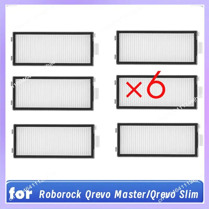 N83R 6-teiliger Filter für Roborock Qrevo Master/Qrevo Slim Roboter-Staubsauger, unverzichtbares Staubsauger-Zubehör, langlebiges Ersatzzubehör