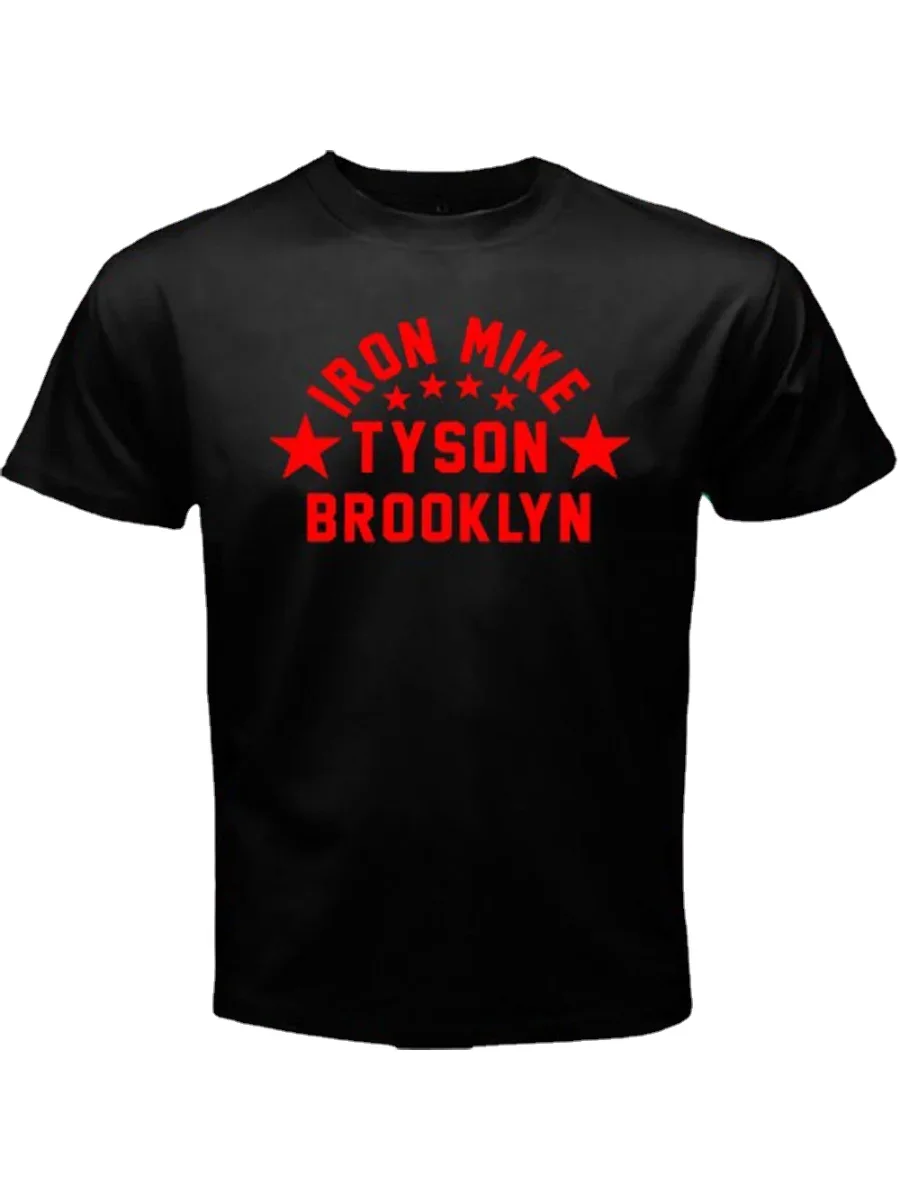 Iron Mike Tyson Brooklyn Boxing Legend Logo T-Shirt. Summer Cotton O-Neck Short Sleeve Mens T Shirt New S-3XL