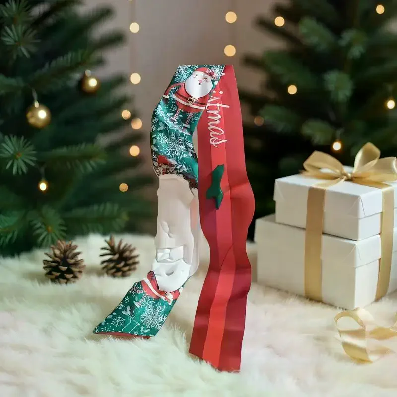 

Рождественский элемент, универсальный шарф-святковый бант, декоративный шарф, ремни для аксессуаров для волос, украшение сумки и подарок