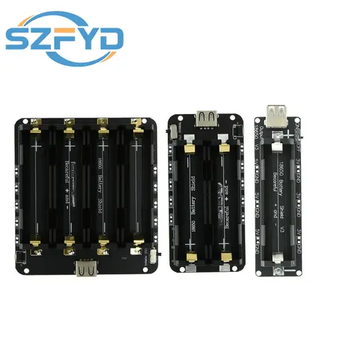 18650 Battery Charge Shield V3 for ESP32 S3 ESP32S, Power Module for Wemos Raspberry Pi, Micro USB Type-A 0.5A