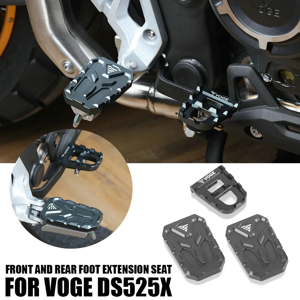 

Motorcycle Accessories Front And Rear Foot Extension Seat Non-slip Pedal Brake Pedal For VOGE DS525X DS 525X DSX525 525 DSX