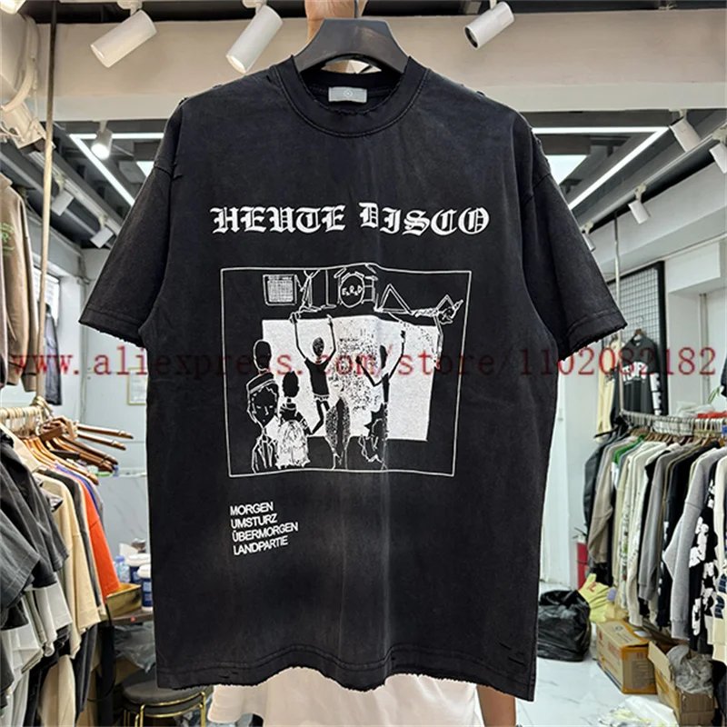 

Disruptive Design ERD T-shirt Men Women High Quality Heavy Fabric Short Sleeve T-shirts Vintage Tee