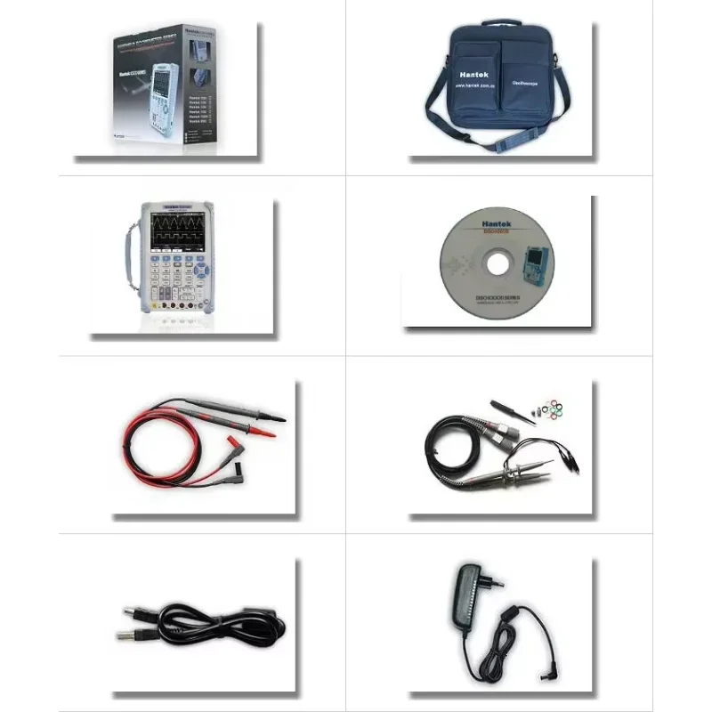 

2026 Hantek DSO1062B 2 Channels Digital Multimeter Oscilloscope 60Mhz Bandwidth LCD USB Handheld Osciloscopio 6000 Counts DMM