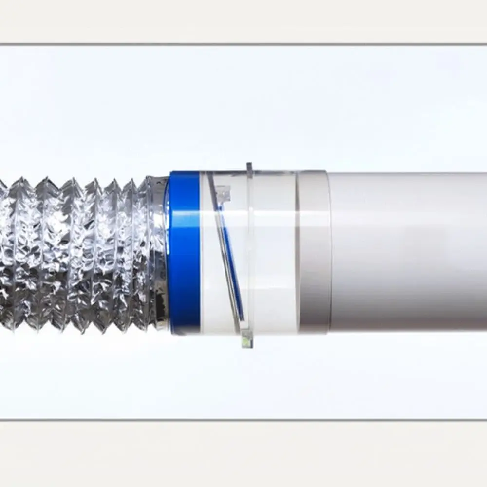 For For KAQALK Ventilation Duct Non Return Valve PVC Pipe Exhaust Fan Air Damper Anti Odor Backflow Prevention Hardware