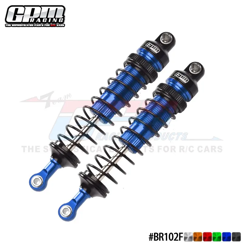 GPM Aluminum Front Adjustable Spring Dampers Shock Absorbers For TEAM LOSI 1/10 Baja Rey GPM RC Parts