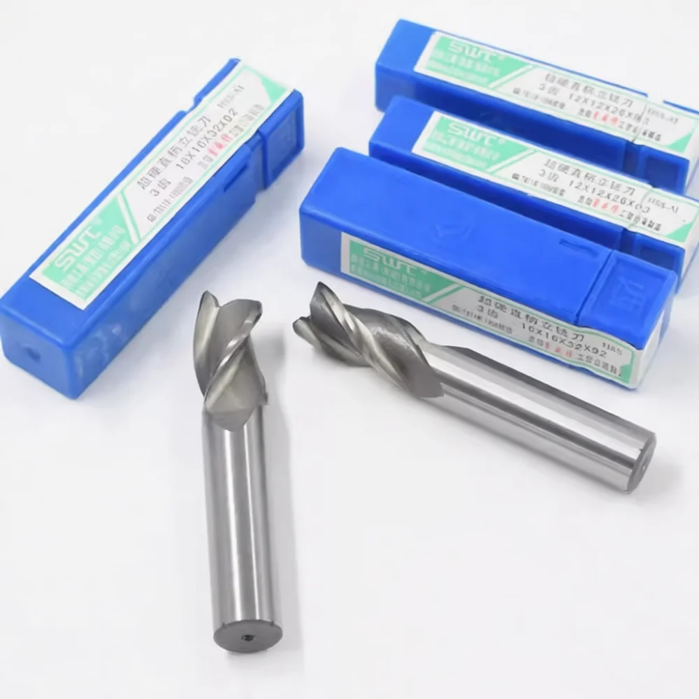 Multi Flute End Mill Cutter Straight Shank Milling Bit CNC Tool For Metalworking Aluminum Brass Regular Milling Jobs