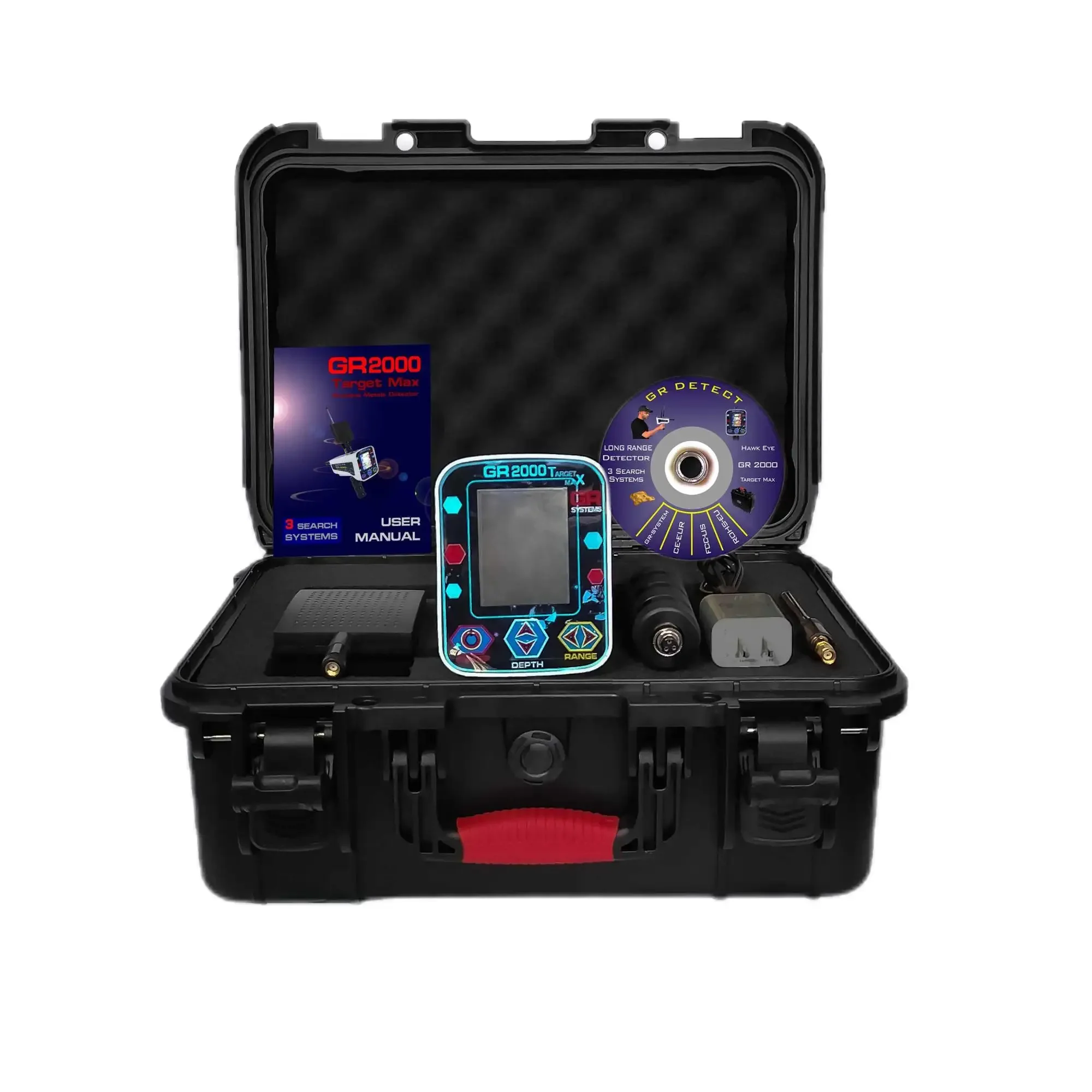 

2026 GR-2000 Underground Long Range Metal Detector Gold Treasures Minerals Finder Deep to 50M Range 1500M