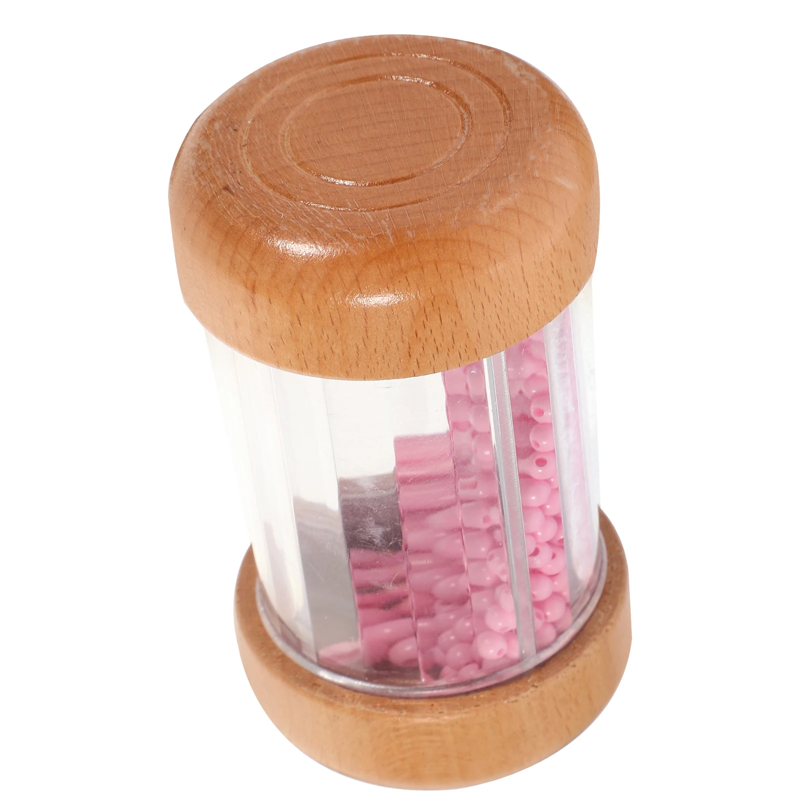 

Rain Boom Toy Sound Hand Crank Infant Stick Kids Musical Maker Sensory Pink Baby