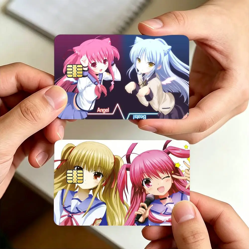 Anime A-Angel B-Beats Sticker Decoration Creative Bank Card Bus Metro Waterproof Sticker