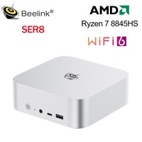 Beelink AI PC Mini Gaming PC SER8 Powerful  With AMD Ryzen 7 8845HS 32G DDR5 1T NVME PCIe4.0 SSD 2.5Gbps USB4.0 Desktop Computer