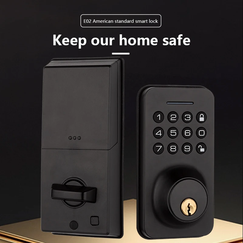 Smart  Door Lock Automatic Home Electronic Lock Zinc Alloy  Password Deadbolt Lock