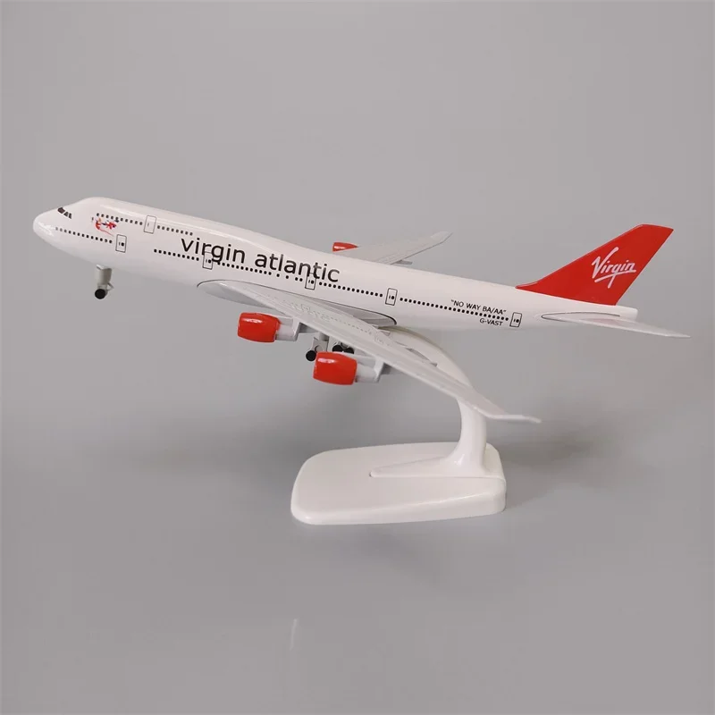 British Virgin Island Avião Modelo Com Rodas, Liga metálica, B747, Boeing 747, Companhias aéreas Boeing 747, Diecast Avião, Modelo Avião, 20cm