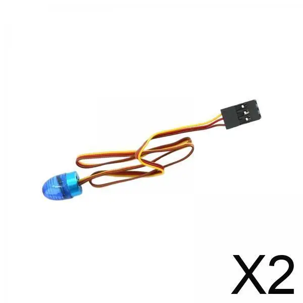 

Мигающие синие радиоуправляемые автомобильные светодиодные фонари, вращающаяся стробоскопическая сигнализация, комплект для 1/8 радиоуправляемого грузовика, модель полицейской пожарной скорой помощи