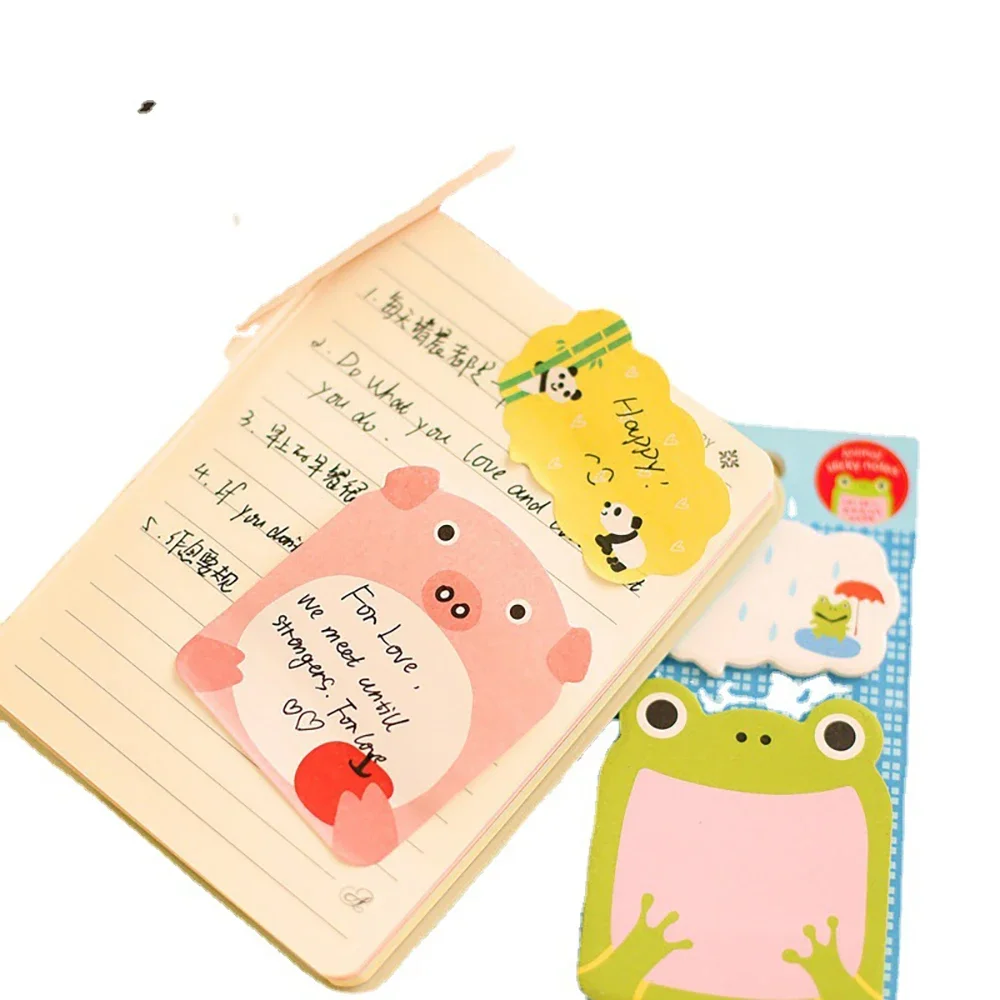 1Pcs 20Sheets Sticker Cute Kawaii Animal Sticky Notes Notepad Self Adhesive Memo Pads Bookmark Office School Supply Stationery